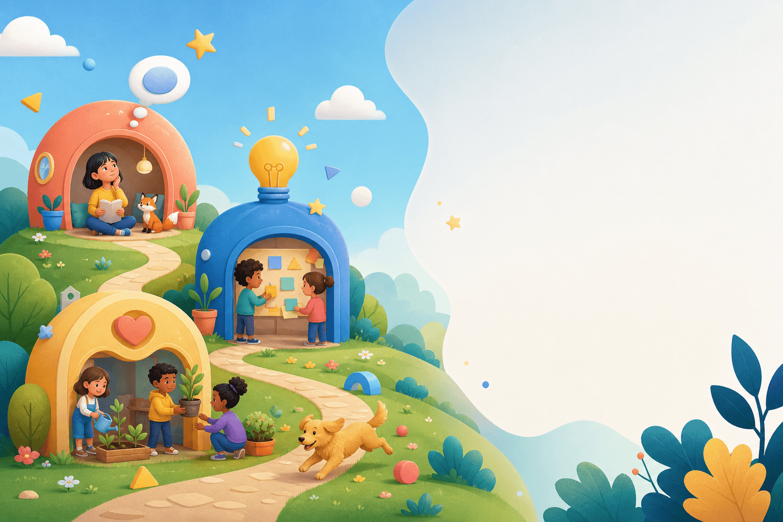 Ilustrasi dunia belajar SociaLearn